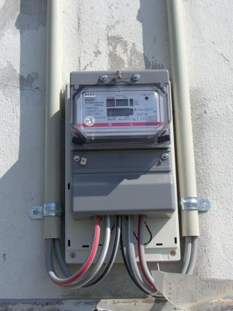 オール電化専用電力量計メーター取替え後 画像