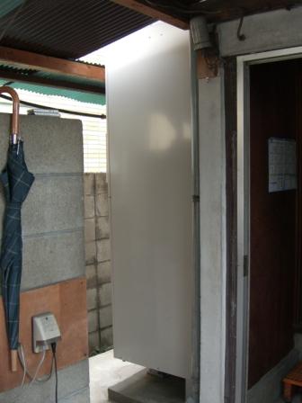 エコキュート本体設置完了 画像